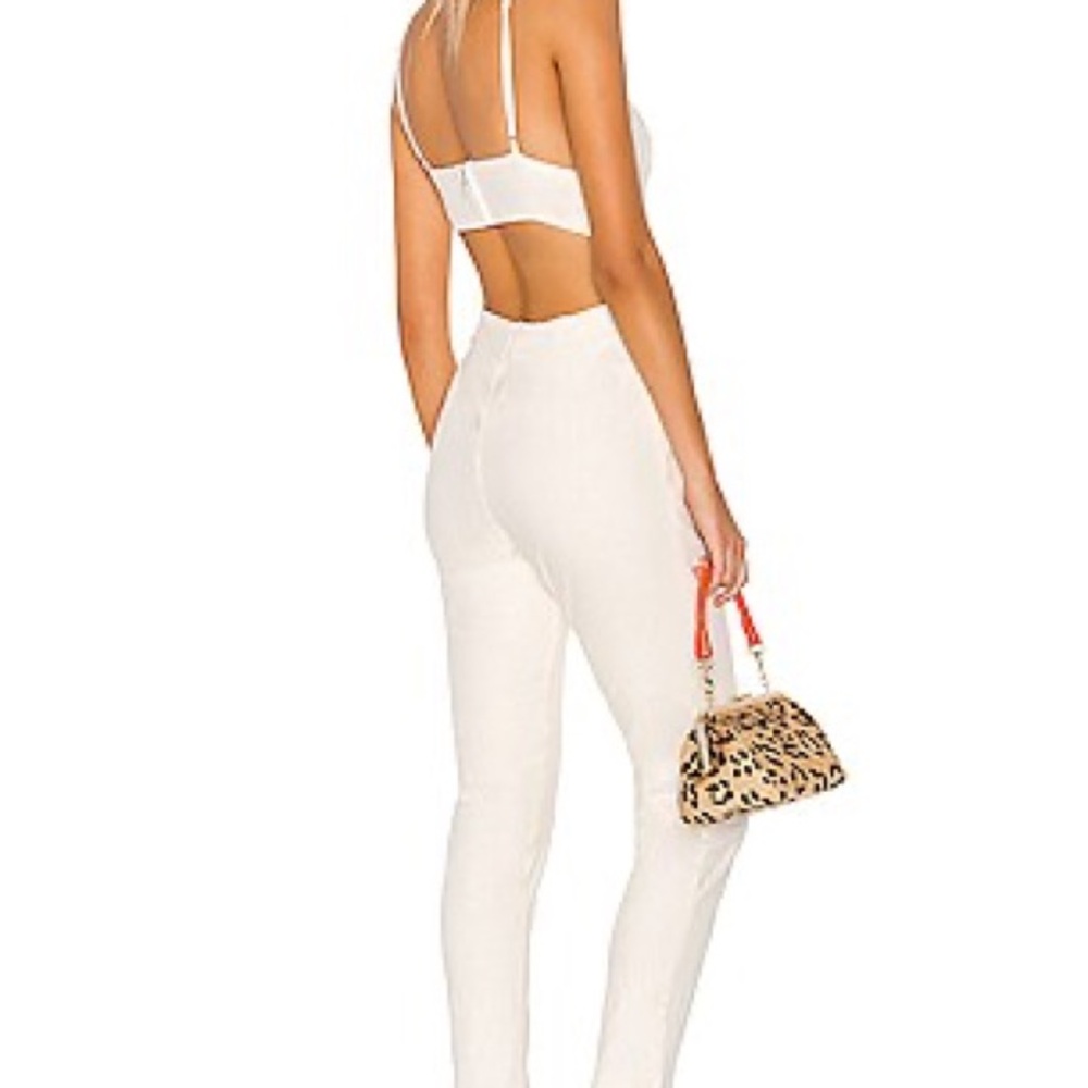 NBD Madison jumpsuit in star white linen NWT Size S